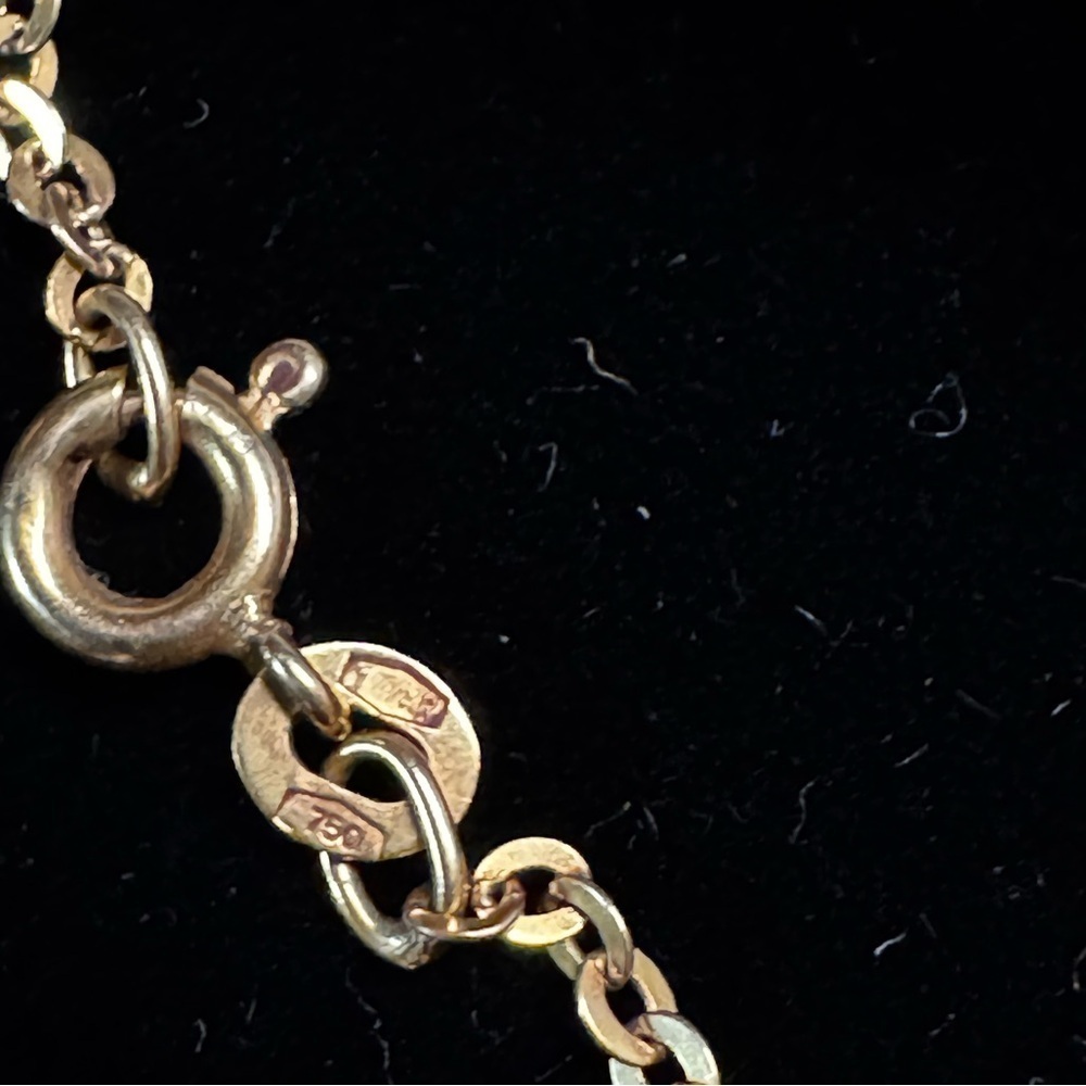 Vintage UnoAErre UNO-A-ERRE 18k yellow gold 24” chain necklace (106) - Picture 3 of 5